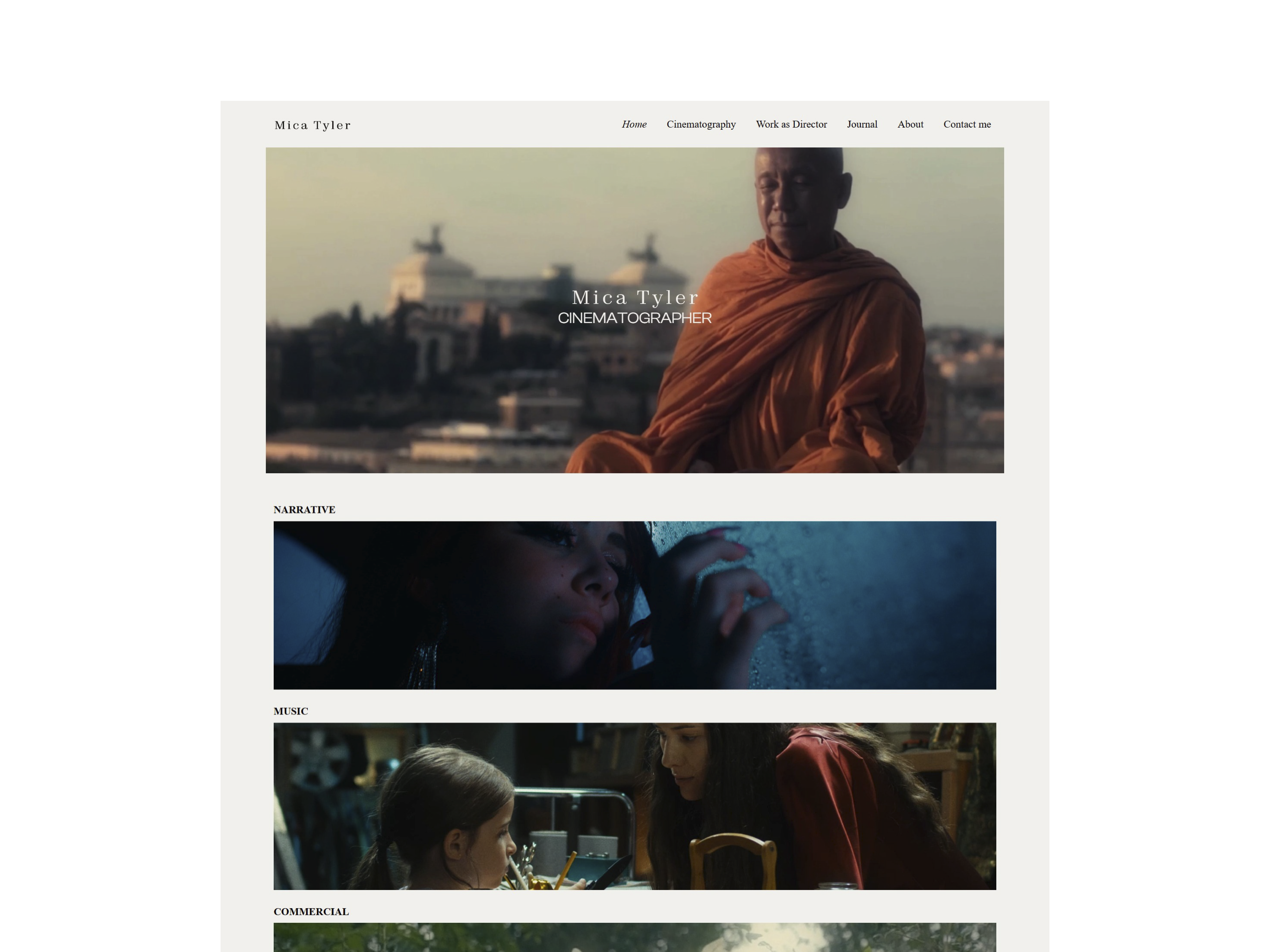 Mockup web Mica Tyler